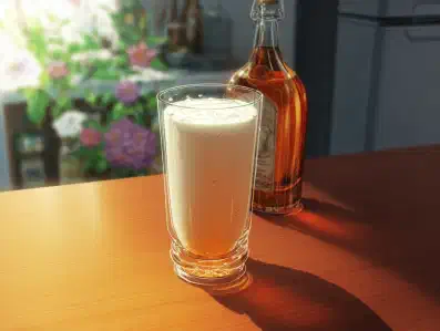 Rezeptbild zu Skyr Drink mit Milch und Rum